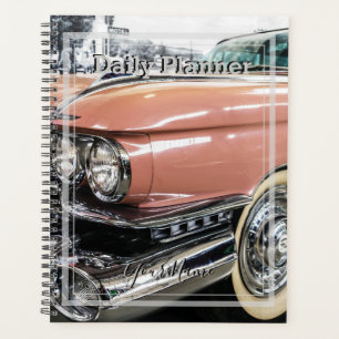 Antique Pink Car - Daily Planner- HAMbWG Planner