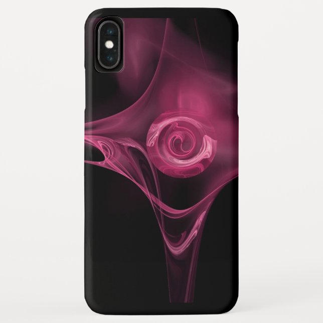 ANTIQUE PINK FRACTAL ROSE Case-Mate iPhone CASE (Back)