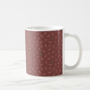 Antique Pink Stars and Tree Brunches Coffee Mug