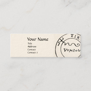 ANTIQUE  PIRATES TREASURE MAP ,SKULL AND SWORDS MINI BUSINESS CARD