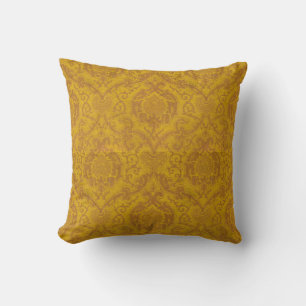 Antique Pomegranates & Scrolls Pattern Print Cushion