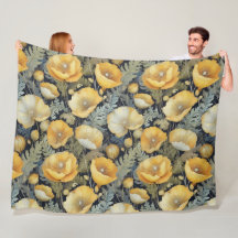 Antique poppies pattern