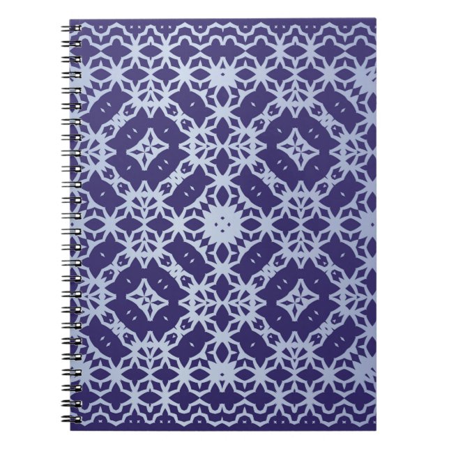 Antique portuguese azulejo ceramic. Graphic design Notebook (Front)