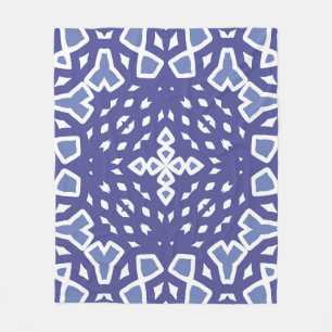 Antique portuguese azulejo ceramic. Original desig Fleece Blanket