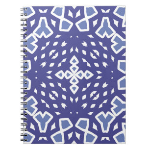 Antique portuguese azulejo ceramic. Original desig Notebook