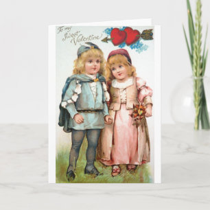 Antique Post Card Valentines Day Sweet Hearts