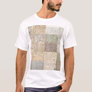 Antique Postcards French Vintage Background T-Shirt