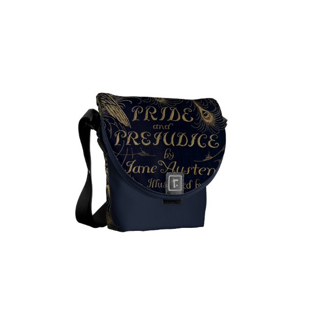 Antique Pride and Prejudice Peacock Edition Courier Bag (Front Left)