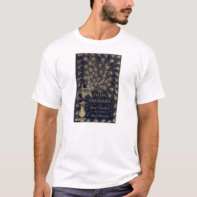 Antique Pride and Prejudice Peacock Edition Cover T-Shirt (Front)
