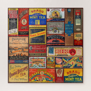 ANTIQUE PRODUCT ADVERTISING BOX ART JIGSAW PUZZLE