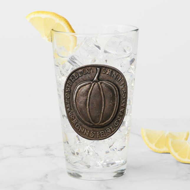 Antique Pumpkin Coin Glass (Front Ice)