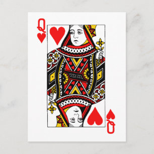 Antique Queen of Heart Postcard