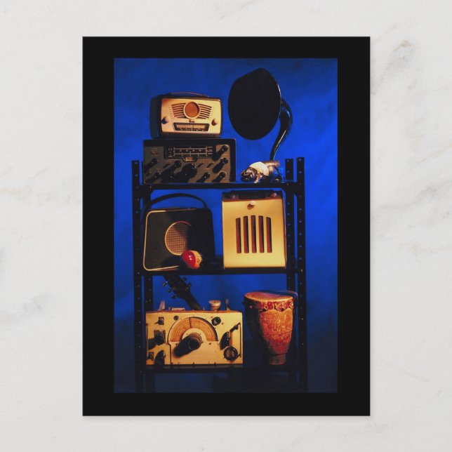 Antique Radio Postcard (Front)