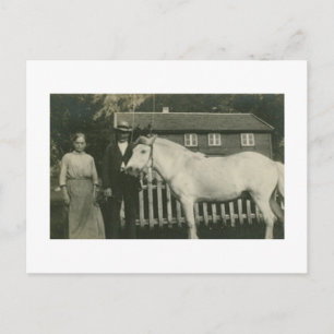 Antique Real Photo Norwegian Farmers Postcard