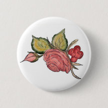 Antique Red Rose Art