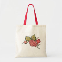 Antique Red Rose Art