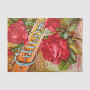 Antique Red Roses Catalogue 10" X 15" Tissue Paper