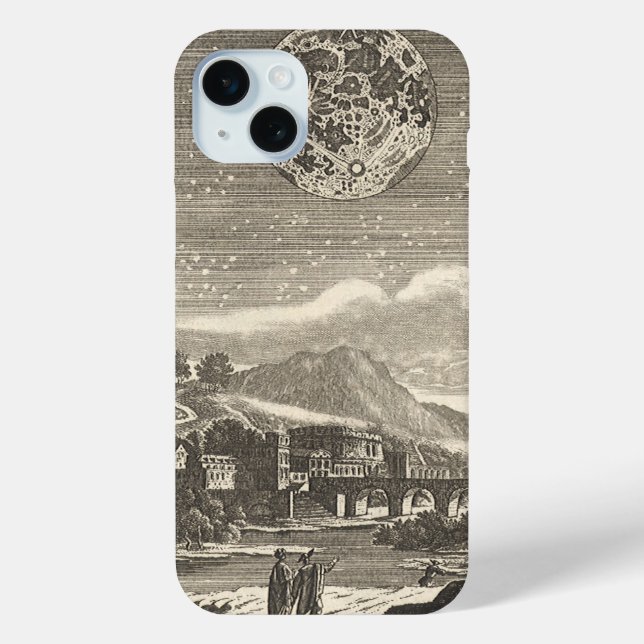 Antique Renaissance Era Moon by Allain Mallet Case-Mate iPhone Case (Back)