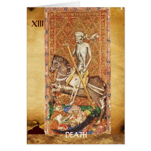 ANTIQUE RENAISSANCE TAROTS 13 / DEATH (Front)