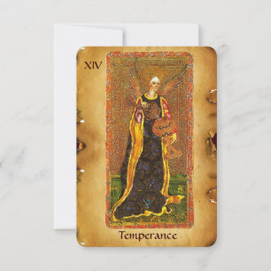 ANTIQUE RENAISSANCE TAROTS 14  / TEMPERANCE ANNOUNCEMENT