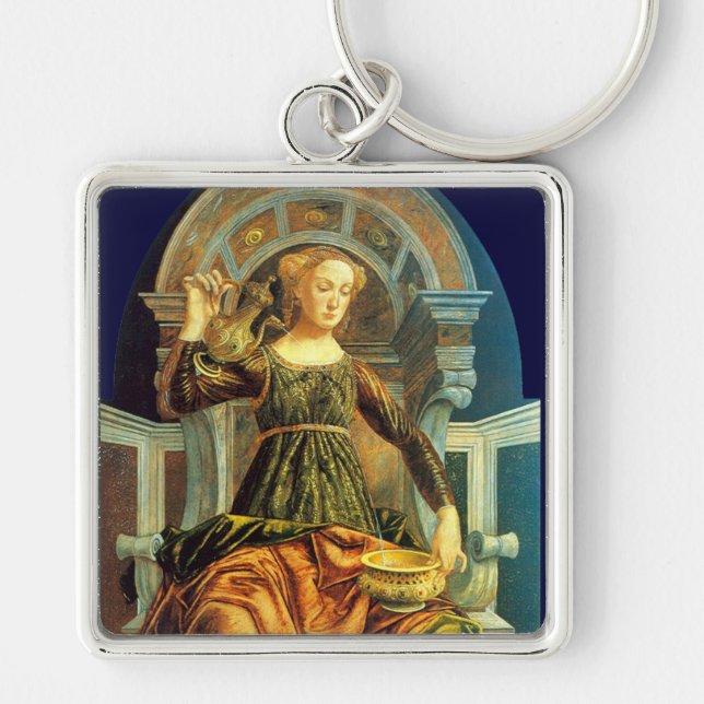 ANTIQUE RENAISSANCE TAROTS 14 / TEMPERANCE KEY RING (Front)