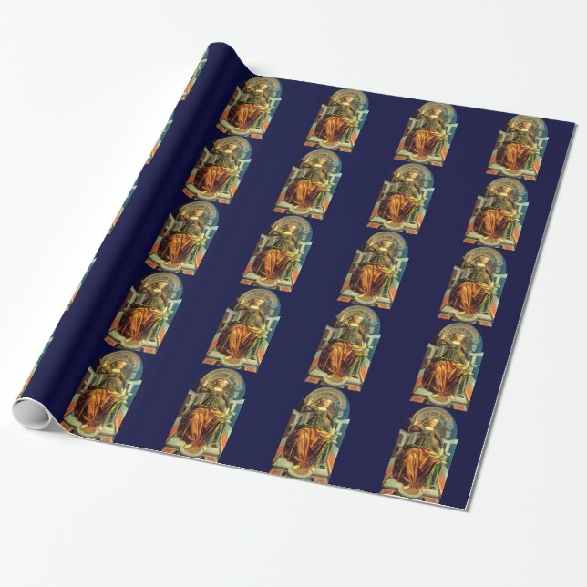 ANTIQUE RENAISSANCE TAROTS 14 / TEMPERANCE WRAPPING PAPER (Unrolled)