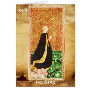 ANTIQUE RENAISSANCE TAROTS 17 / THE STAR