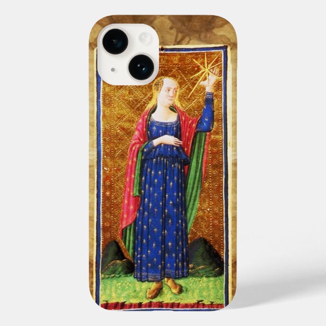 ANTIQUE RENAISSANCE TAROTS 17 / THE STAR Case-Mate iPhone CASE (Back)
