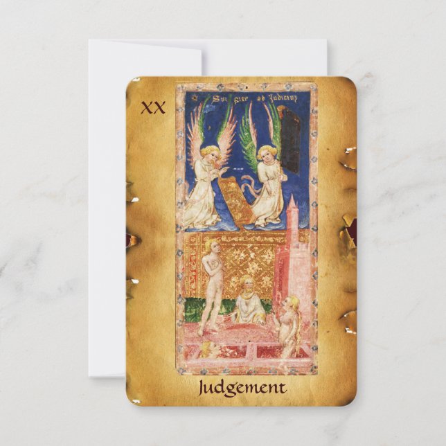 ANTIQUE RENAISSANCE TAROTS 20 / JUDGEMENT ANNOUNCEMENT (Front)