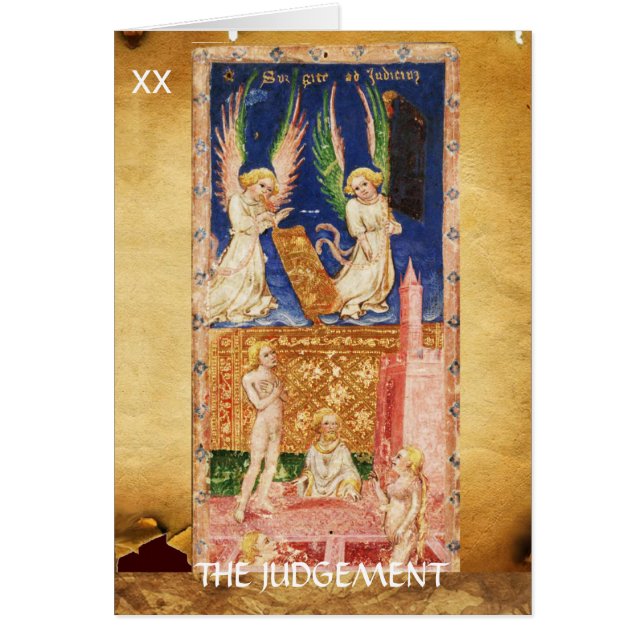 ANTIQUE RENAISSANCE TAROTS 20 / THE JUDGEMENT (Front)