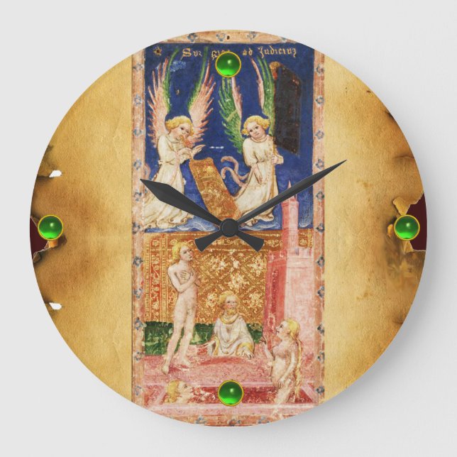 ANTIQUE RENAISSANCE TAROTS 20 /THE JUDGEMENT LARGE CLOCK (Front)