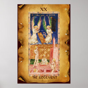 ANTIQUE RENAISSANCE TAROTS 20 / THE JUDGEMENT POSTER