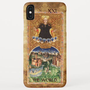 ANTIQUE RENAISSANCE TAROTS 21 / THE WORLD iPhone XS MAX CASE