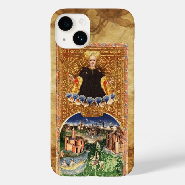 ANTIQUE RENAISSANCE TAROTS 21 / THE WORLD Case-Mate iPhone CASE (Back)