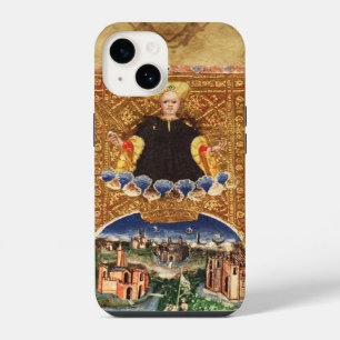 ANTIQUE RENAISSANCE TAROTS 21 / THE WORLD iPhone 14 CASE