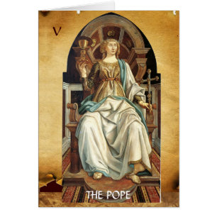 ANTIQUE RENAISSANCE TAROTS 5/ THE POPE