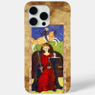 ANTIQUE RENAISSANCE TAROTS 8 / JUSTICE iPhone 15 PRO MAX CASE