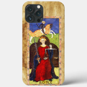 ANTIQUE RENAISSANCE TAROTS 8 / JUSTICE iPhone 13 PRO MAX CASE