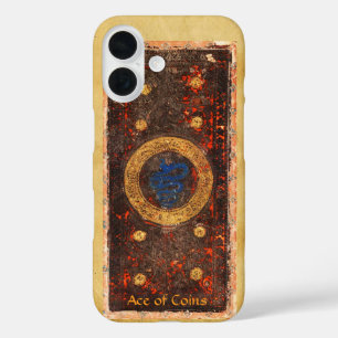 ANTIQUE RENAISSANCE TAROTS  / ACE OF COINS iPhone 16 CASE