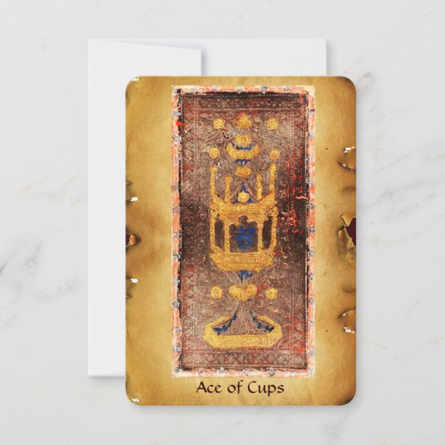 ANTIQUE RENAISSANCE TAROTS  / ACE OF CUPS (Front)