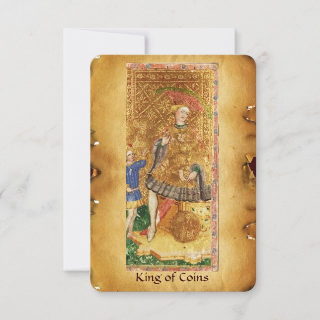 ANTIQUE RENAISSANCE TAROTS  / KING OF COINS (Front)