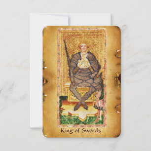 ANTIQUE RENAISSANCE TAROTS  / KING OF SWORDS