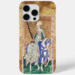 ANTIQUE RENAISSANCE TAROTS  / LADY OF SWORDS iPhone 15 PRO MAX CASE