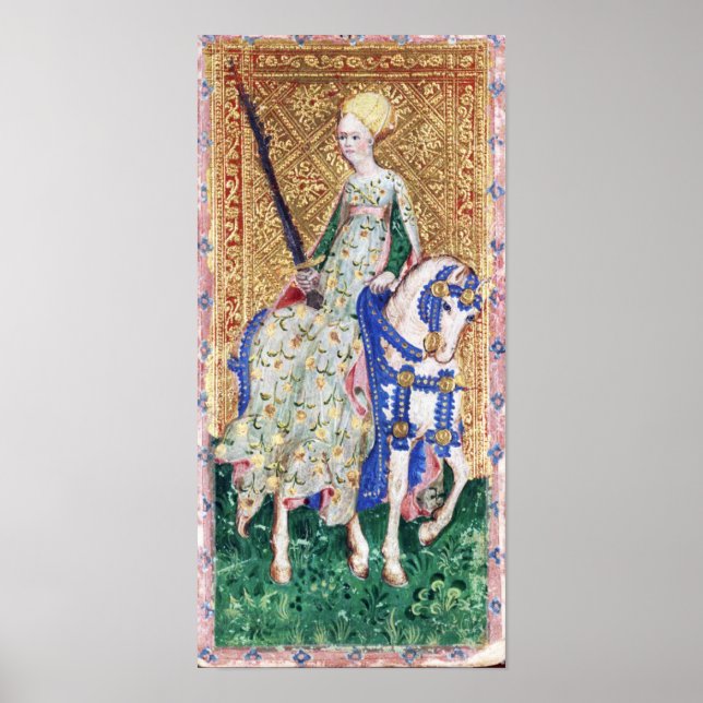 ANTIQUE RENAISSANCE TAROTS /LADY OF SWORDS POSTER (Front)