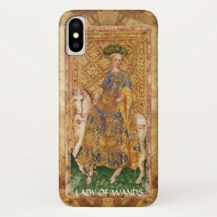 ANTIQUE RENAISSANCE TAROTS  / LADY OF WANDS iPhone X CASE