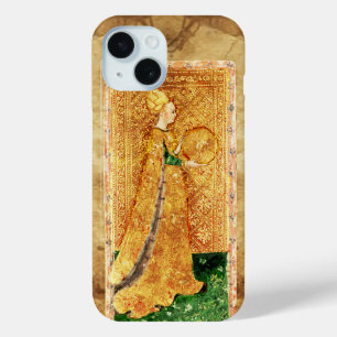 ANTIQUE RENAISSANCE TAROTS  / MAID OF COINS iPhone 15 CASE
