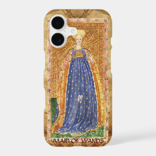 ANTIQUE RENAISSANCE TAROTS / MAID OF WANDS