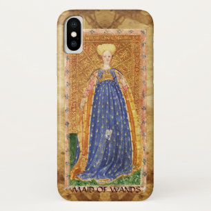 ANTIQUE RENAISSANCE TAROTS  / MAID OF WANDS iPhone X CASE