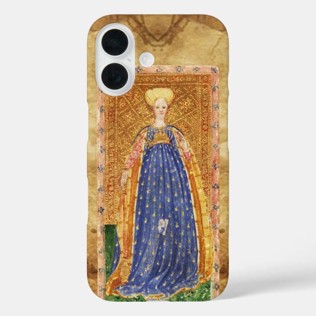 ANTIQUE RENAISSANCE TAROTS  / MAID OF WANDS Case-Mate iPhone CASE (Back)