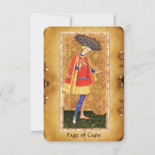 ANTIQUE RENAISSANCE TAROTS  / PAGE OF CUPS